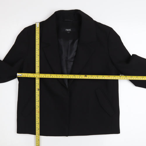 Next Womens Black Blazer Jacket Size 6 Regular Single Breasted
