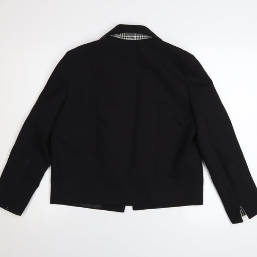 Next Womens Black Blazer Jacket Size 6 Regular Single Breasted