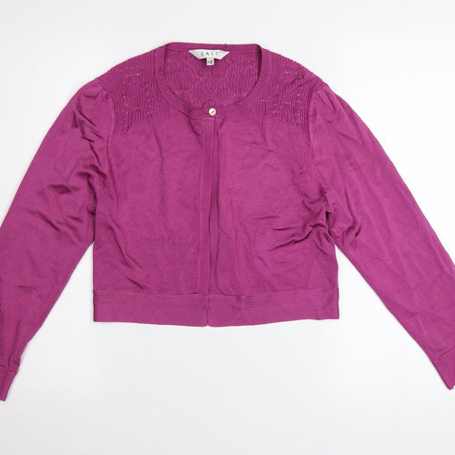 EAST Women’s Purple Long Sleeve Knit Cardigan Size 12