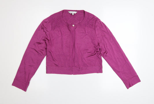 EAST Women’s Purple Long Sleeve Knit Cardigan Size 12