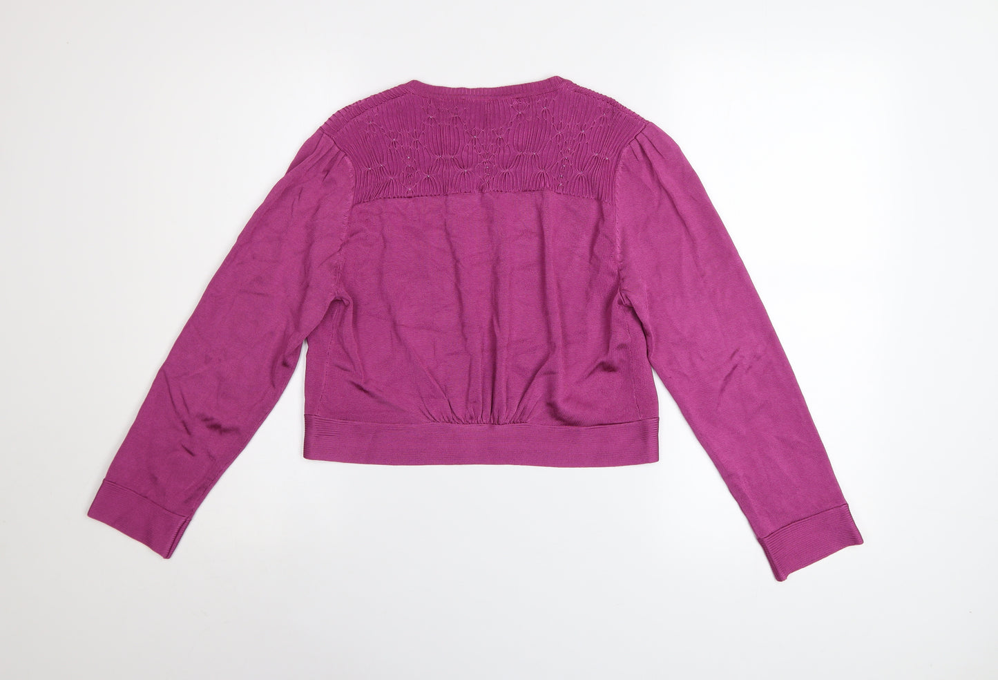 EAST Women’s Purple Long Sleeve Knit Cardigan Size 12