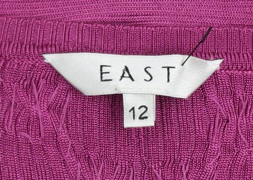 EAST Women’s Purple Long Sleeve Knit Cardigan Size 12