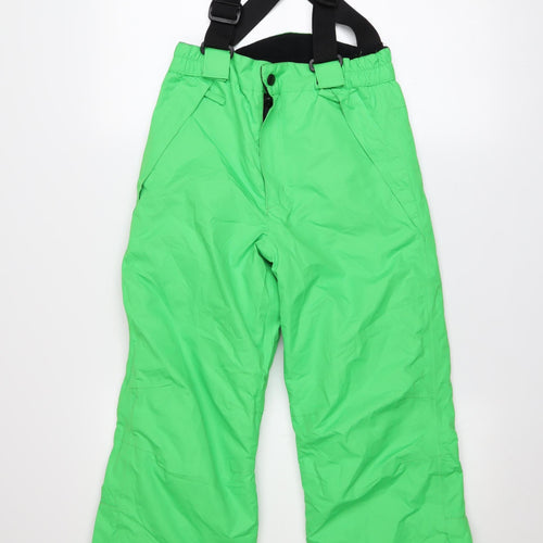 Crane Boys Green 9-10 Years Snow Pants Waterproof Ski Trousers