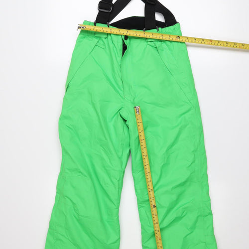 Crane Boys Green 9-10 Years Snow Pants Waterproof Ski Trousers