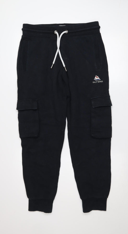 Galt Sand Men's Black Cargo Jogger Sweatpants M Cotton Blend