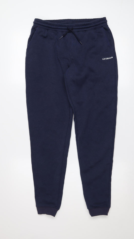 LA Gear Womens Blue Jogger Sweatpants Size 10 Cotton Blend