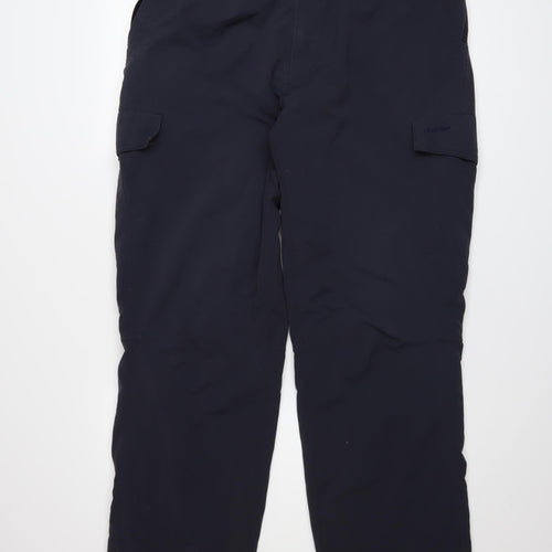 Rohan Mens Navy Cargo Trousers L Polyamide Waterproof Workwear