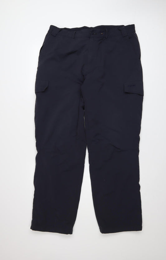Rohan Mens Navy Cargo Trousers L Polyamide Waterproof Workwear