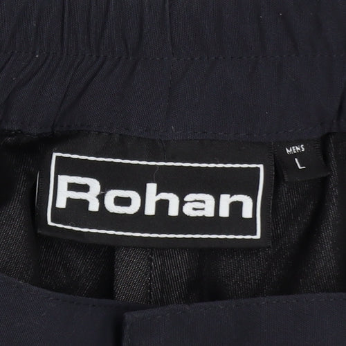 Rohan Mens Navy Cargo Trousers L Polyamide Waterproof Workwear
