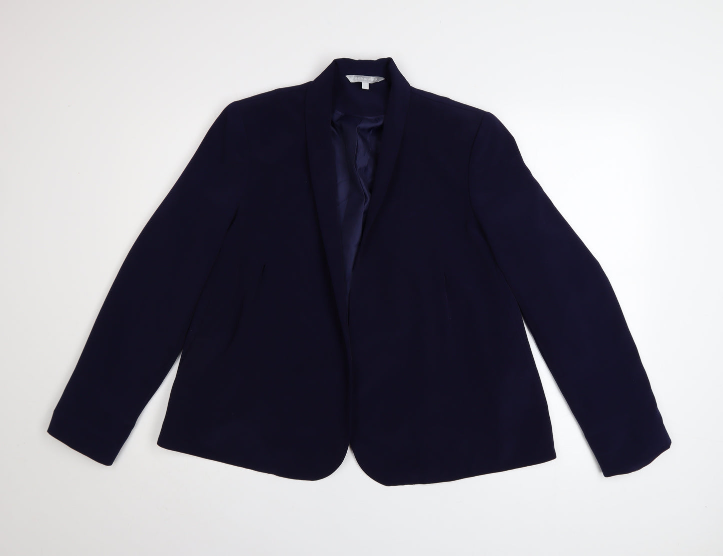 Red Herring Women's Blue Size 16 Classic Polyester Blazer