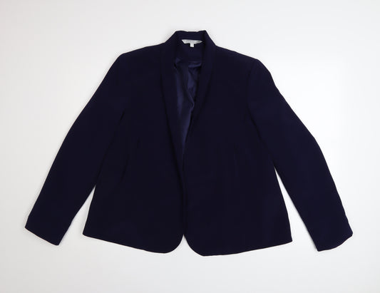Red Herring Women's Blue Size 16 Classic Polyester Blazer