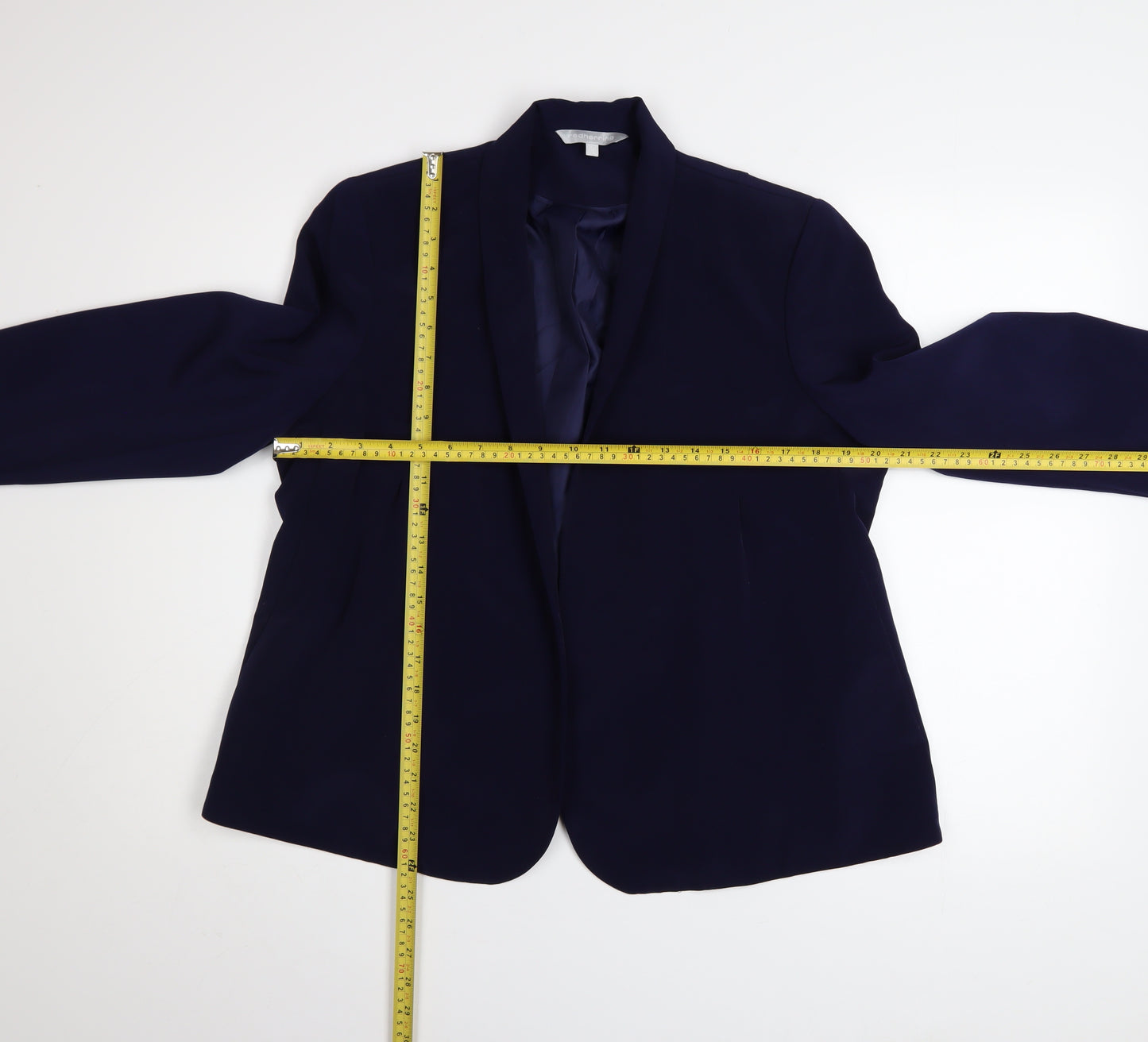 Red Herring Women's Blue Size 16 Classic Polyester Blazer