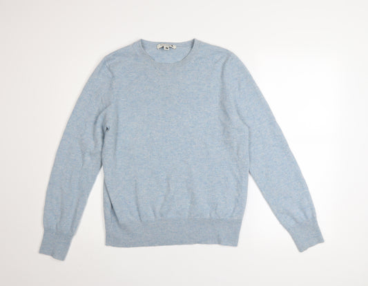 Marks and Spencer Women’s Blue Pure Cashmere Crew Neck Jumper Size 12