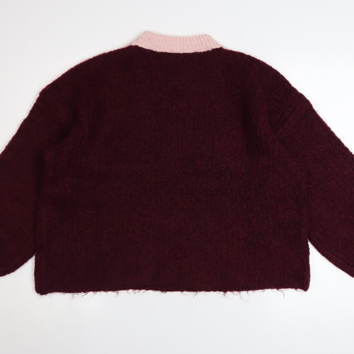 Marks and Spencer Womens Multicoloured M Chunky Knit Pullover Jumper