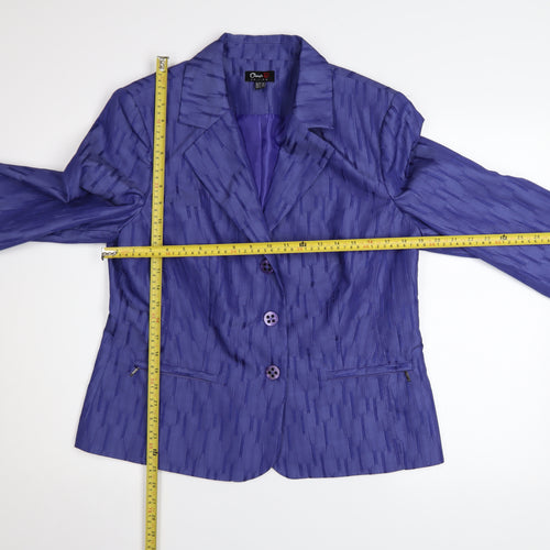 Oscar B Edition Women's Purple Blazer Size 16 Classic Formal Jacket