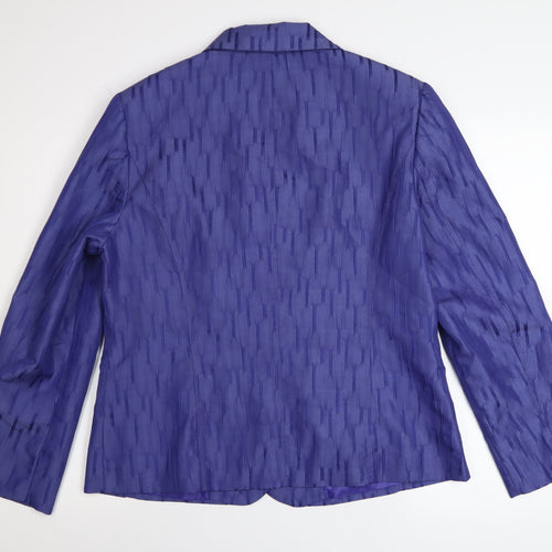 Oscar B Edition Women's Purple Blazer Size 16 Classic Formal Jacket