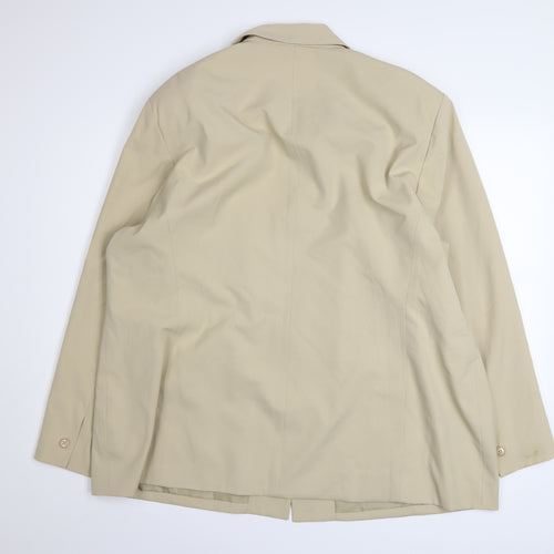 Liz Claiborne Women Beige Size 22 Classic Lined Blazer Jacket