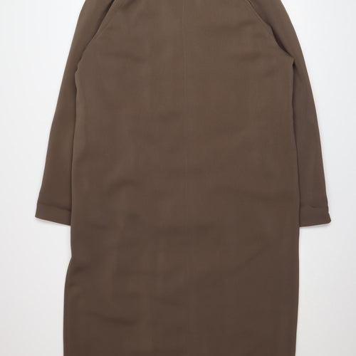 Marks and Spencer Women’s Brown Long Overcoat UK 12 Classic Style