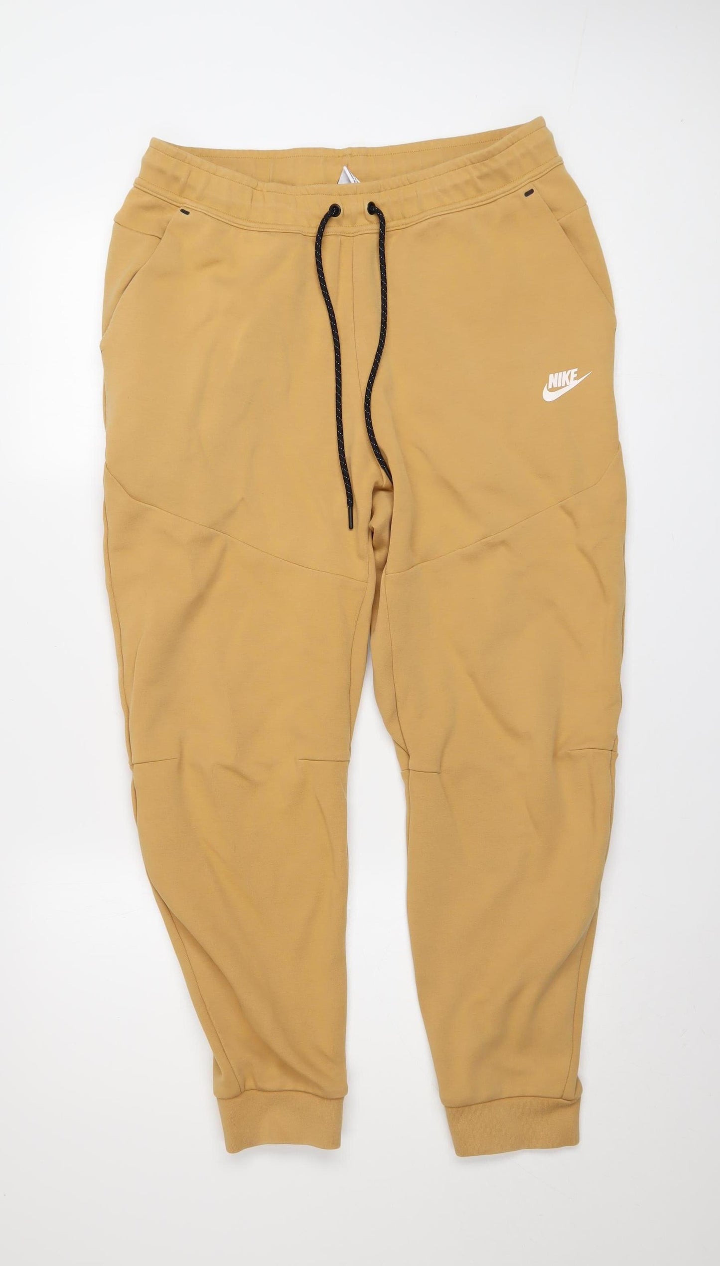 Nike Men Beige Jogger Activewear Trousers L Regular Fit