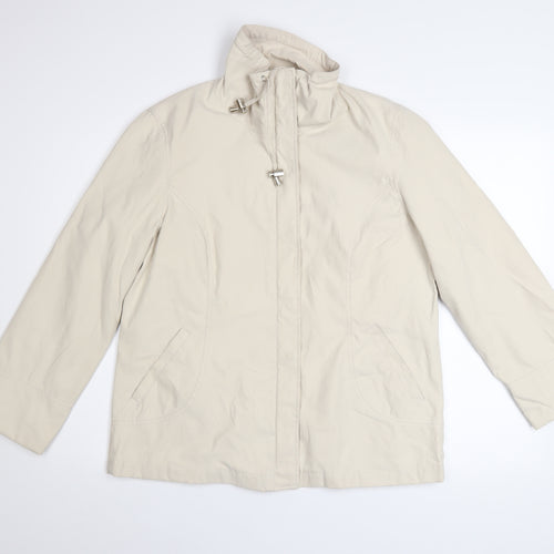 BHS Women’s Beige Water Resistant Mid-Length Jacket Size 14
