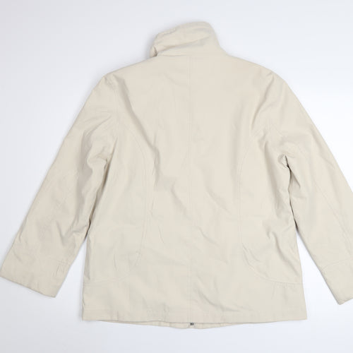 BHS Women’s Beige Water Resistant Mid-Length Jacket Size 14