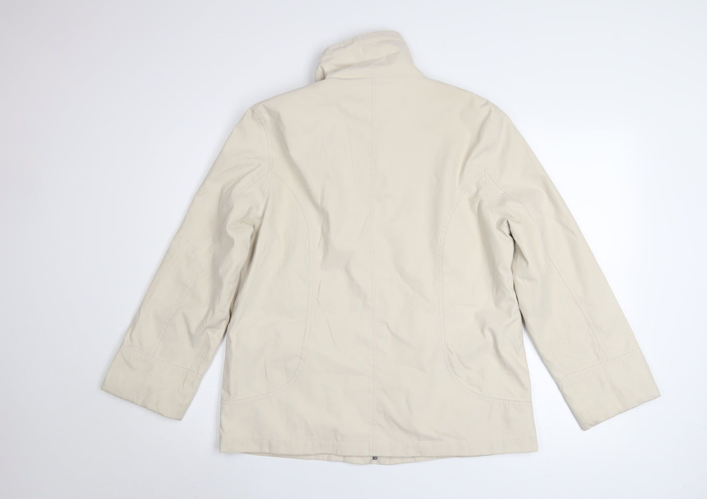 BHS Women’s Beige Water Resistant Mid-Length Jacket Size 14