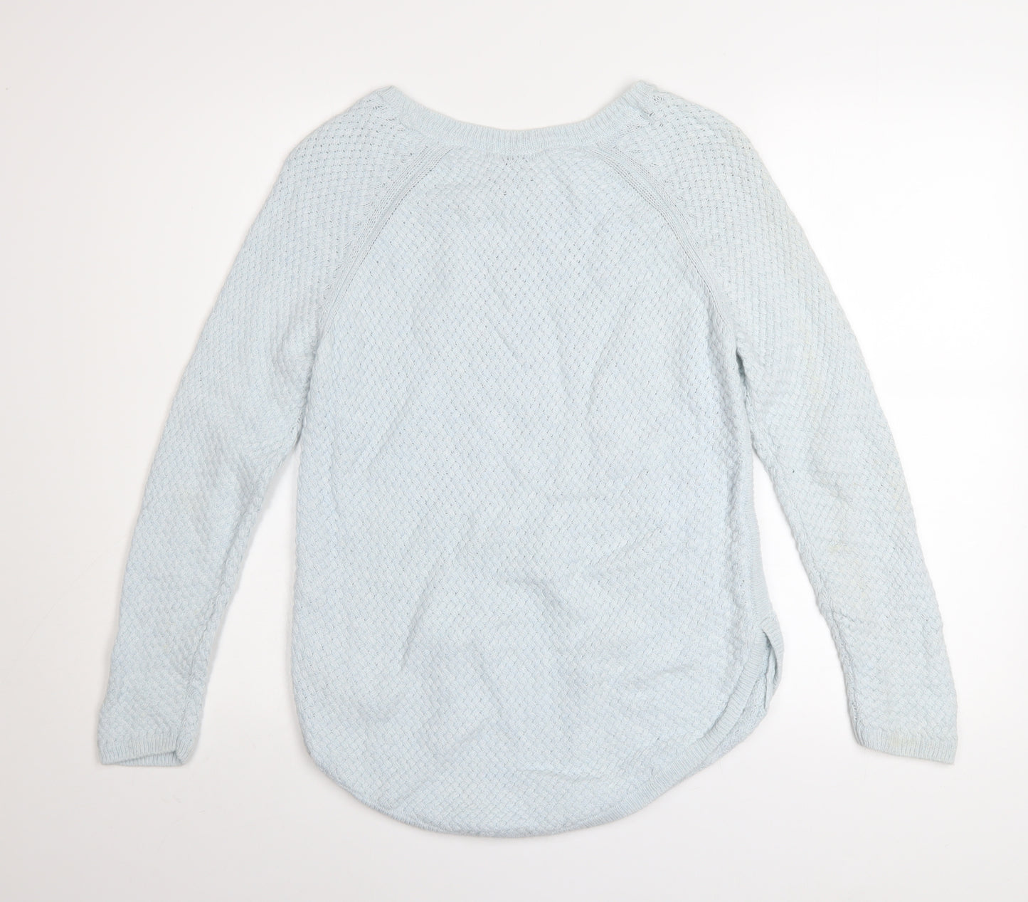 Monsoon Women Blue Knit Alpaca Blend Pullover Jumper M