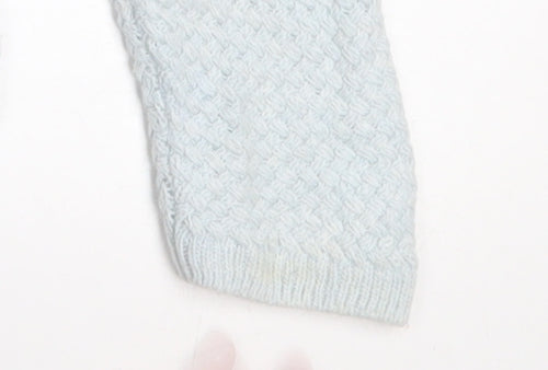 Monsoon Women Blue Knit Alpaca Blend Pullover Jumper M