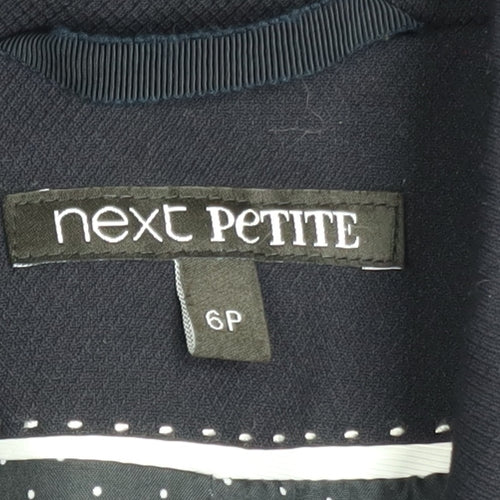 Next Petite Women's Black Blazer Jacket Size 6P Tailored Workwear