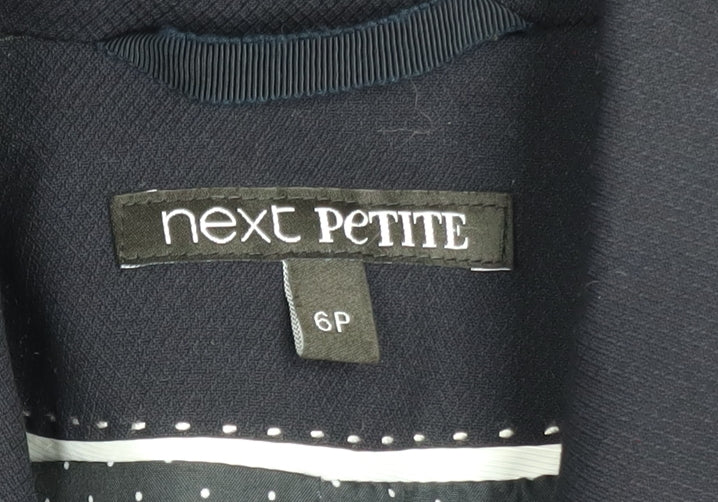 Next Petite Women's Black Blazer Jacket Size 6P Tailored Workwear