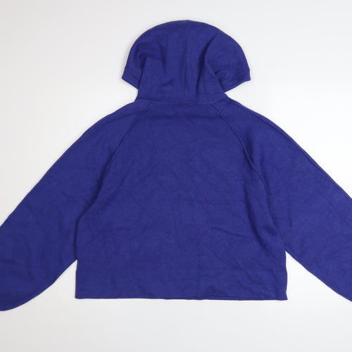 Next Women’s Blue Pullover Hoodie Medium Viscose Blend