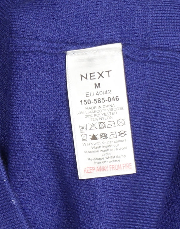 Next Women’s Blue Pullover Hoodie Medium Viscose Blend