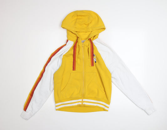 Disney Cruise Line Women's Yellow Full Zip Hoodie XS - Minnie Mouse Retro Style