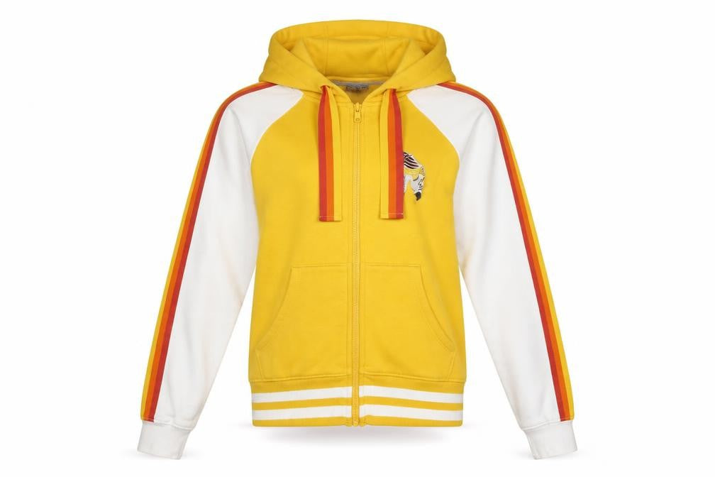 Disney Cruise Line Women's Yellow Full Zip Hoodie XS - Minnie Mouse Retro Style
