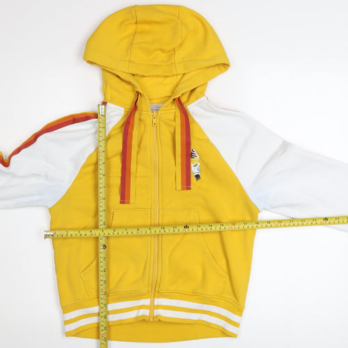 Disney Cruise Line Women's Yellow Full Zip Hoodie XS - Minnie Mouse Retro Style