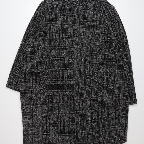 Principles Women’s Black Tweed Mid-Length Overcoat Size 20