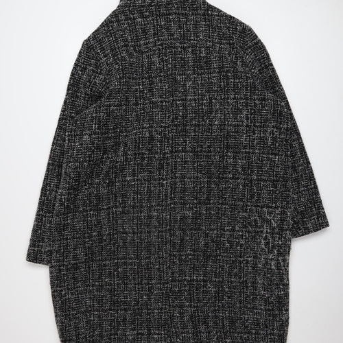 Principles Women’s Black Tweed Mid-Length Overcoat Size 20