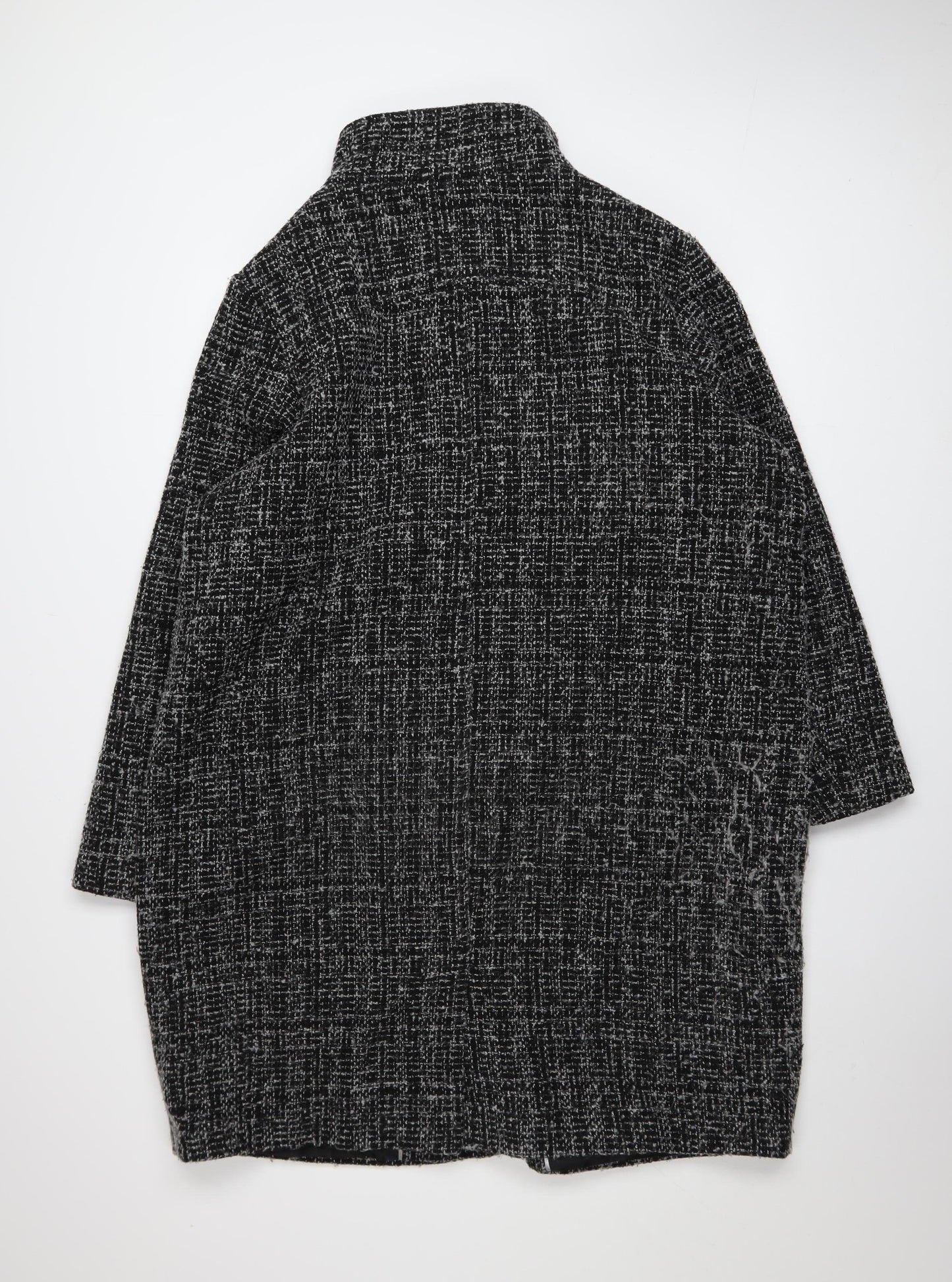 Principles Women’s Black Tweed Mid-Length Overcoat Size 20