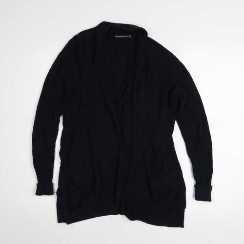 Abercrombie & Fitch Womens Black XS Long Sleeve Knit Cardigan