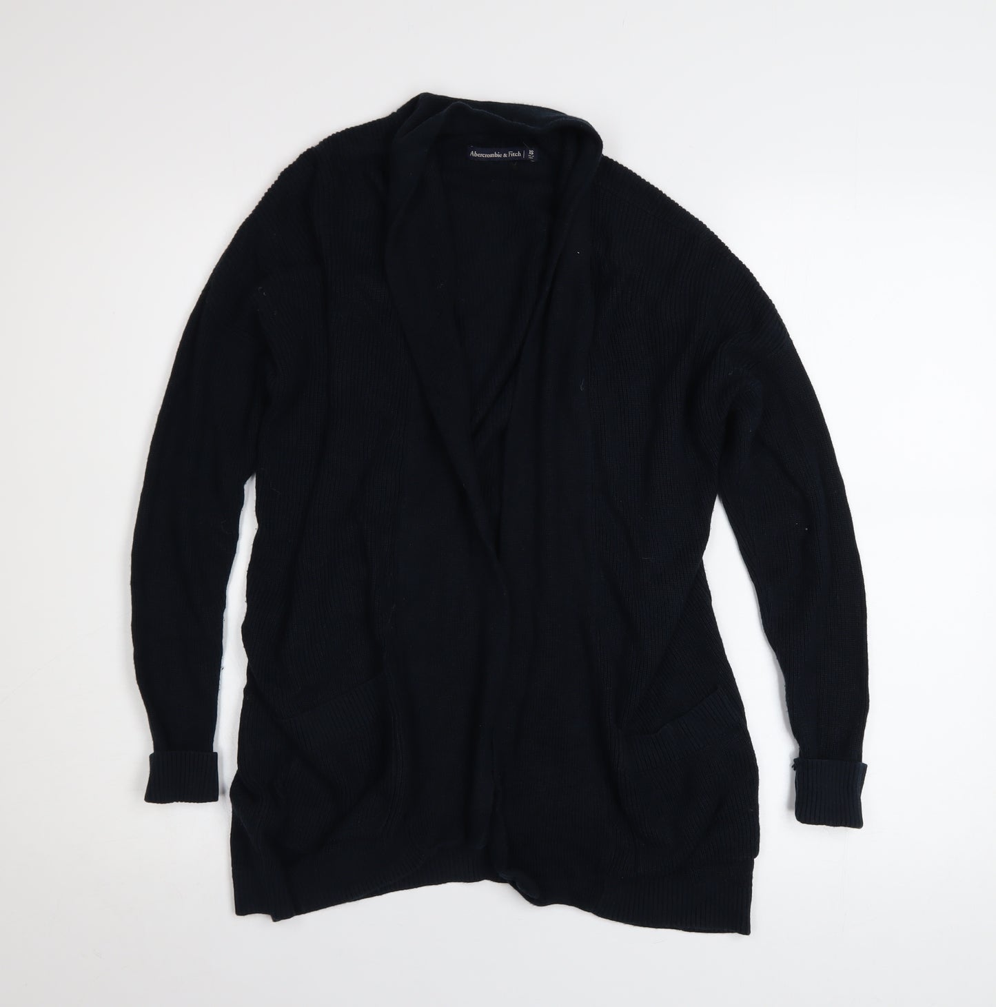 Abercrombie & Fitch Womens Black XS Long Sleeve Knit Cardigan