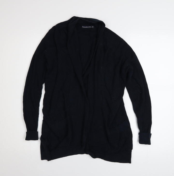 Abercrombie & Fitch Womens Black XS Long Sleeve Knit Cardigan