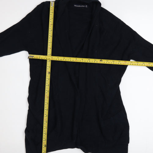 Abercrombie & Fitch Womens Black XS Long Sleeve Knit Cardigan