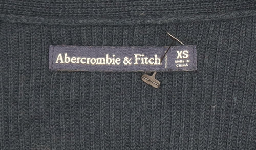 Abercrombie & Fitch Womens Black XS Long Sleeve Knit Cardigan