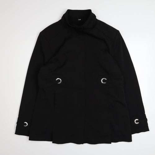 Klassik Clothing Women's Black Mid-Length Jacket Size 18
