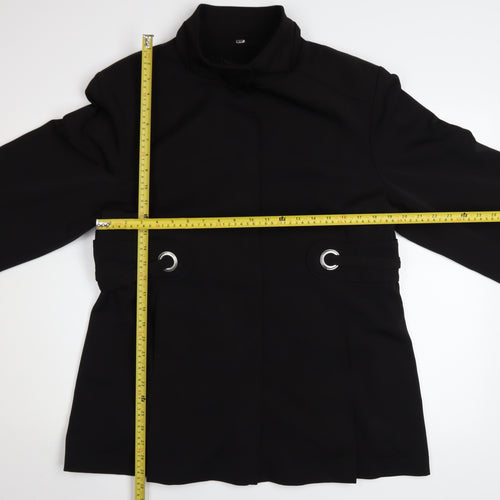 Klassik Clothing Women's Black Mid-Length Jacket Size 18