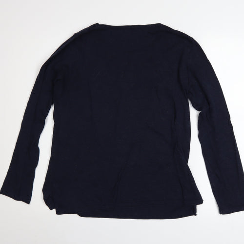 Vero Moda Women's Blue Long Sleeve Knit Pullover Jumper Size L