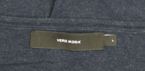 Vero Moda Women's Blue Long Sleeve Knit Pullover Jumper Size L