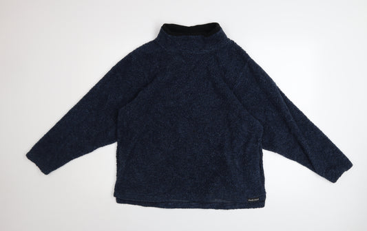 Chuck Roast Women's Blue Fleece Pullover Sweatshirt Size 14