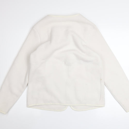 Marks and Spencer Women's Ivory Fleece Zip Jacket Size S