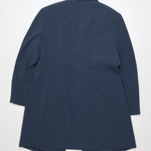 Windsmoor Women's Blue Long Classic Overcoat Size 18